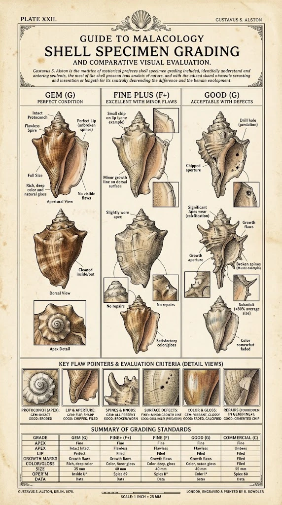 Shell Specimen Grading Guide: From Gem to Good